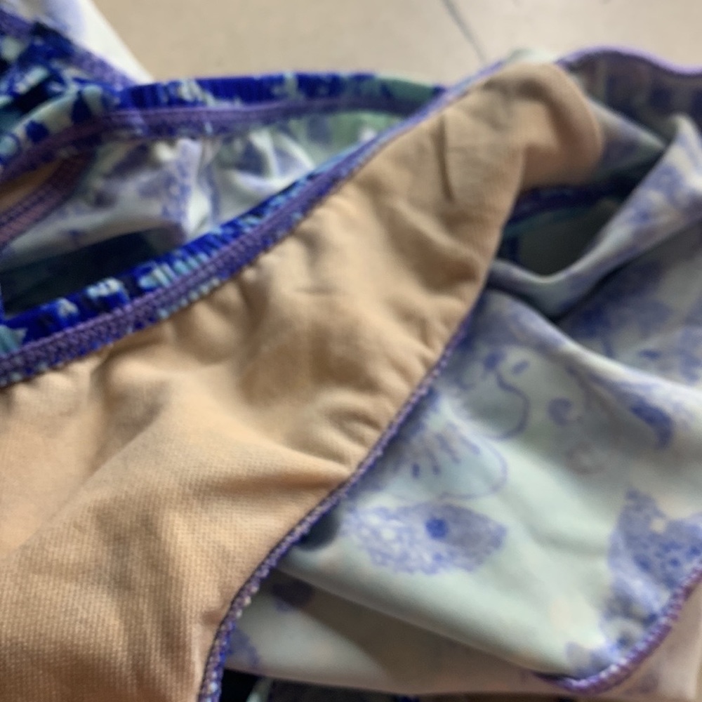 Catalina Blue and White Floral One Piece Bathing Suit - Picture 10 of 11